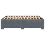 vidaXL Cadre de lit Gris foncé 140 x 200 cm Velours