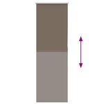 vidaXL Store enrouleur occultant café 45x130cm largeur du tissu 40 7cm