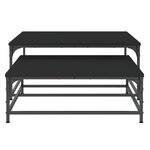 vidaXL Tables basses gigognes 2 Pièces noir bois d'ingénierie