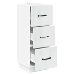vidaXL Armoire à tiroirs Blanc 33 x 34 5 x 87 cm Bois d'ingénierie