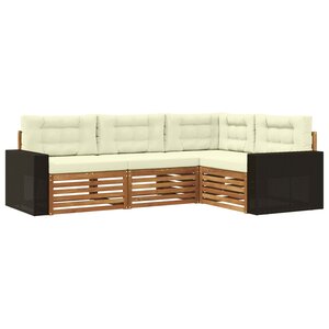 vidaXL Ensemble de canapés d'extérieur 4 pc