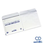 Lot de 50 enveloppes à bulles pro+ blanches cd format 145x175 mm