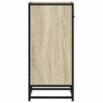 vidaXL Buffet chêne sonoma 35 5x35x76 cm bois d'ingénierie et métal