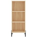 vidaXL Buffet haut Chêne sonoma 34 5x34x180 cm Bois d'ingénierie