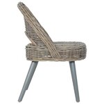 vidaXL Chaise de canapé rotin kubu gris