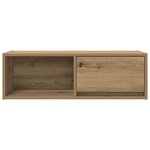 vidaXL Meuble TV chêne artisanal 80x31x25 5 cm bois d'ingénierie