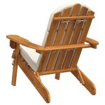 vidaXL Chaise de jardin Adirondack avec coussins bois massif d'acacia