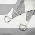 vidaXL Voile d'ombre Gris clair et blanc 4 5 × 3 m