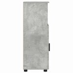 vidaXL Cabinet de salle de bain avec porte Gris béton 30 x 35 x 95 cm