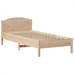 vidaXL Lit bibliothèque sans matelas 100x200 cm bois massif de pin