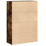 vidaXL Bibliothèque chêne fumé 60x24x85 cm bois d'ingénierie