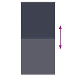 vidaXL Store enrouleur occultant largeur du tissu 90 7 cm polyester