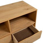 vidaXL Meuble TV SAUDA chêne 99x43x55 cm bois de pin massif