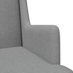 vidaXL Fauteuil Gris clair Tissu