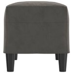 Banc banquette 70 x 35 x 41 cm velours gris foncé 02_0010481