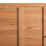 vidaXL Table à manger avec bord naturel 200x100x74cm bois massif chêne