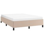 VidaXL Cadre de lit sans matelas cappuccino 140x200 cm similicuir