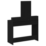 vidaXL Coiffeuse Chêne noir 100 x 41 x 140 cm Bois d'ingénierie