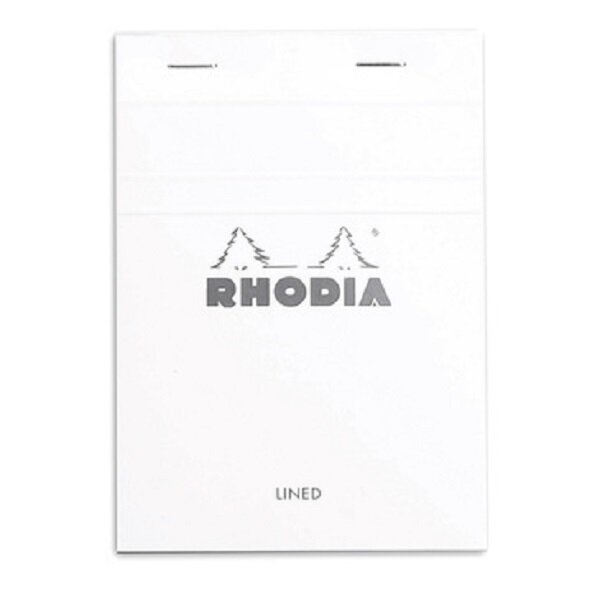 Bloc-Notes Agrafé N°13 White - A6 10,5x14,8 - Ligné - 80 Feuilles Détachables