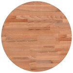 vidaXL Dessus de table Ø40x2 5 cm rond bois massif de hêtre