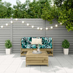 vidaXL Salon de jardin 3 Pièces bois de pin imprégné