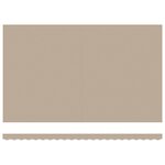 vidaXL Auvent Rétractable Automatique avec LED Beige 500x300 cm