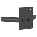 vidaXL Support de drapeau pour 2 drapeaux - Mural  acier noir