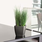 LECHUZA Jardinière QUADRO LS 28 ALL-IN-ONE charbon 16143