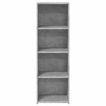 vidaXL Buffet gris béton 40x41x124 cm bois d'ingénierie