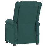 vidaXL Fauteuil inclinable électrique Vert foncé Tissu