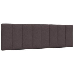 vidaXL Coussin de tête de lit Hanko marron foncé 160 cm tissu