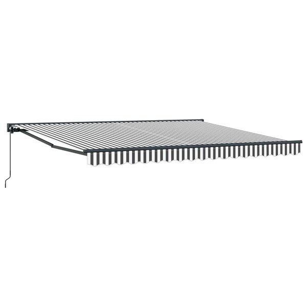 vidaXL Cadre d'auvent Anthracite et blanc 400 × 300 cm