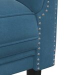 vidaXL Canapé à 3 places bleu velours
