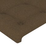 vidaXL Cadre de lit sans matelas marron foncé tissu