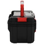 vidaXL Boîte à outils Noir et rouge 55x28x26 5 cm