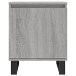 vidaXL Tables de chevet 2 Pièces sonoma gris 40x30x50cm bois d'ingénierie