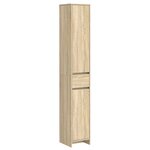 vidaXL Armoire de salle de bain Chêne Sonoma 30 x 33 x 190 cm