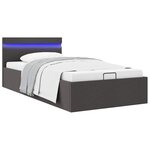 vidaXL Cadre de lit à rangement hydraulique sans matelas 100x200 cm