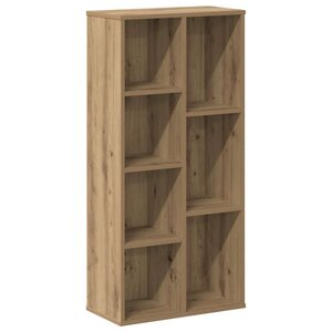 vidaXL Bibliothèque chêne artisanal 50x25x105 cm bois d'ingénierie