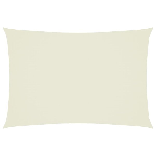 vidaXL Voile de parasol tissu oxford rectangulaire 3x5 m crème