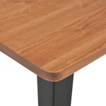 vidaXL Mobilier de bar 3 Pièces Acier Noir