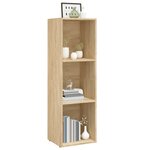vidaXL Bibliothèque/Meuble TV chêne sonoma bois d'ingénierie