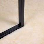 vidaXL Tapis en Fourrure Synthétique de Lapin Crème 140 x 200 cm