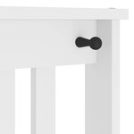 vidaXL Portemanteau SANDNES blanc 45x40x159 5 cm bois massif pin