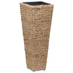 vidaXL Lits surélevés 3 Pièces Jacinthe d'eau Marron