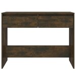 vidaXL Table console chêne fumé 100x35x76 5 cm bois d'ingénierie