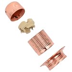 vidaXL Douilles de lampe 2 Pièces bronze or rose E27