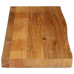 vidaXL Dessus de table à bord vivant 110x40x2 5cm bois massif manguier