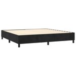 vidaXL Sommier à lattes de lit et matelas LED Noir 200x200 cm Velours