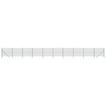 vidaXL Clôture en treillis métallique vert 1 6x25 m acier galvanisé